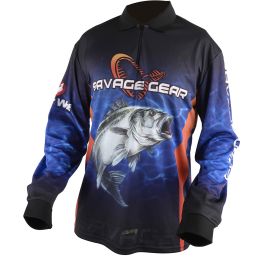 Футболка с длинным рукавом, турнирная Savage Gear Tournament Jersey Seabass/Tuna Blue Футболка с длинным рукавом, турнирная Savage Gear Tournament Jersey Seabass/Tuna Blue