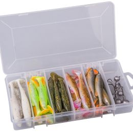 Набор мягких приманок Savage Gear Fat Minnow T-Tail Kit 30+6шт Набор мягких приманок Savage Gear Fat Minnow T-Tail Kit 30+6шт