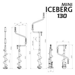 Ледобур ICEBERG-MINI 130(R) v2.0