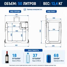 Автохолодильник Alpicool компрессорный CX50
