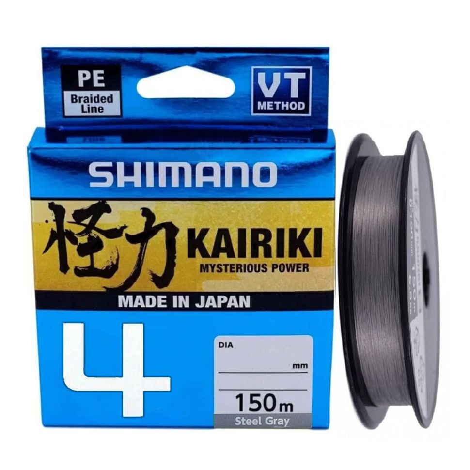 Шнур Shimano Kairiki 4 PE 150м Steel Grey