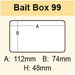 Коробка Meiho Bait Box 99 127х97х6