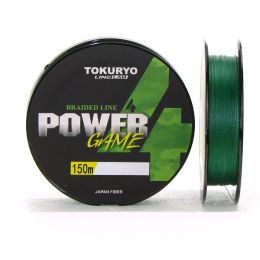 Леска плетеная Tokuryo Power Game PE 4X Dark Green
