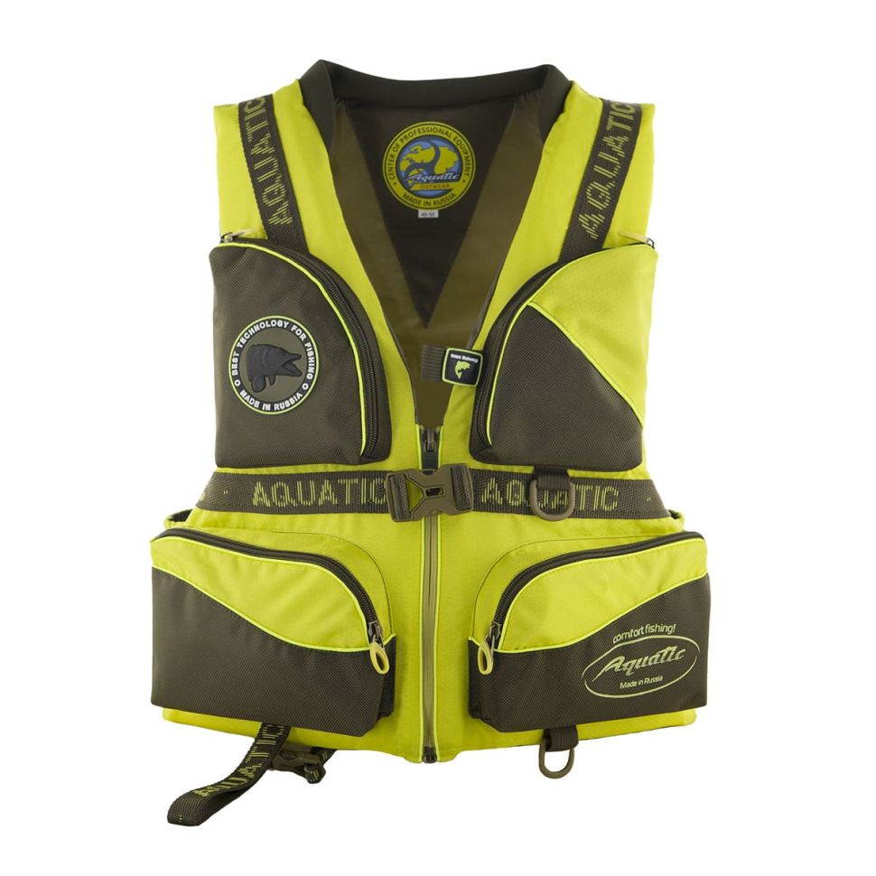 Жилет Aquatic ЖС-02Ж страховочный, цвет: желтый