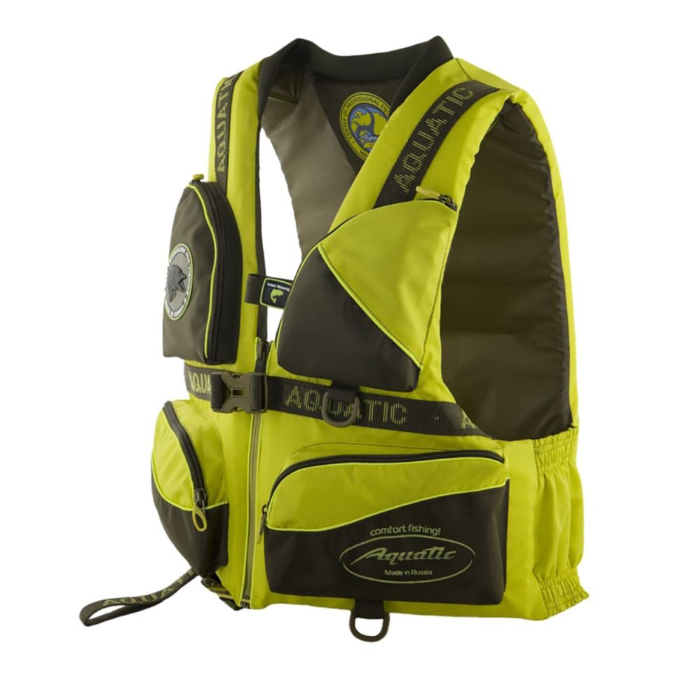 Жилет Aquatic ЖС-02Ж страховочный, цвет: желтый