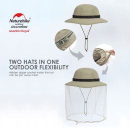 Противомоскитная шляпа для рыбака Naturehike CYY2321LA010