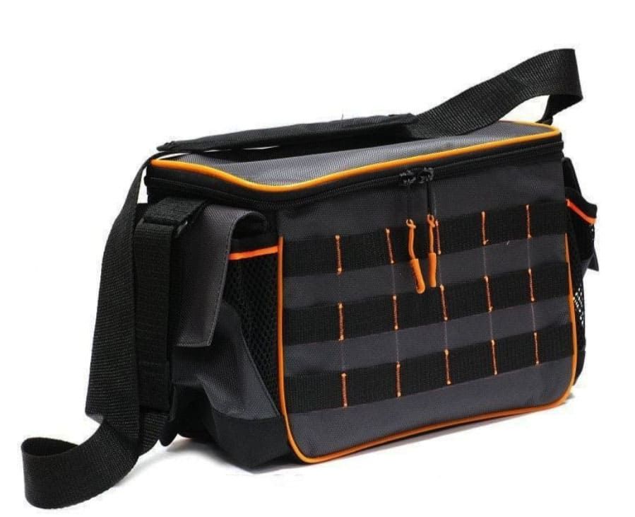 Сумка рыболовная Следопыт Base Lure Bag L 36х22х15 см цв. серый + 3 коробки Luno 20/2/