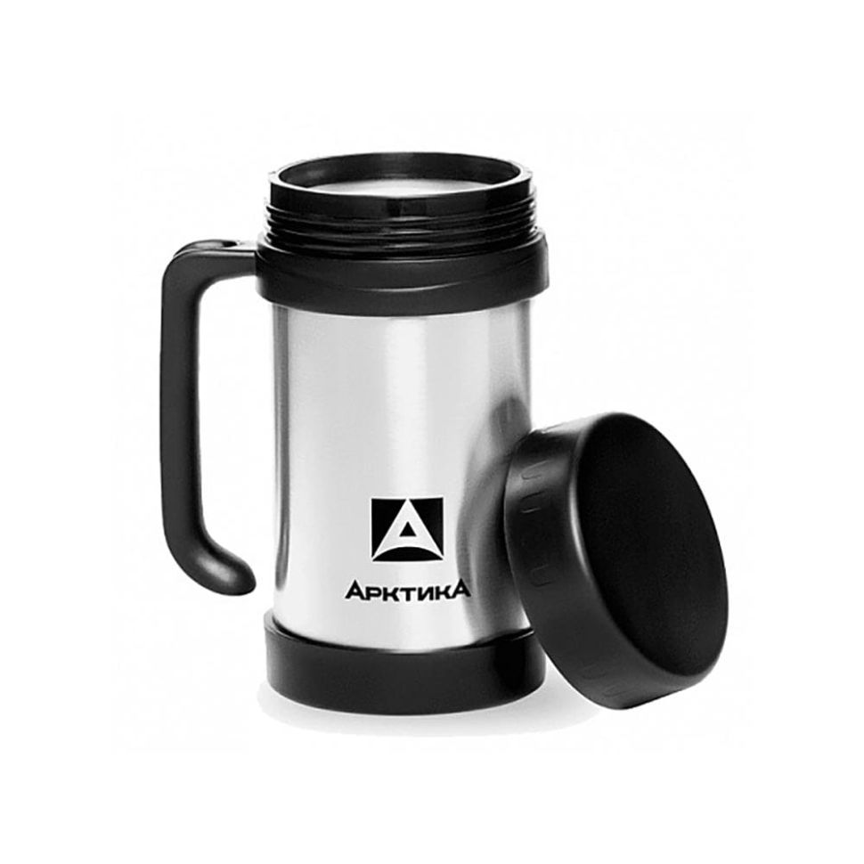 Термос-кружка бытовая вакуумная с ручкой Арктика 500 мл