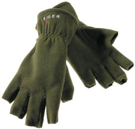Перчатки флисовые Eiger Fleece gloves black short fingers