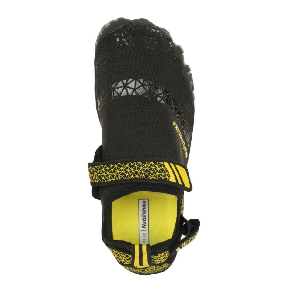 Пляжная обувь Naturehike NH20FS022 Silicone Anti-slip, Black-yellow