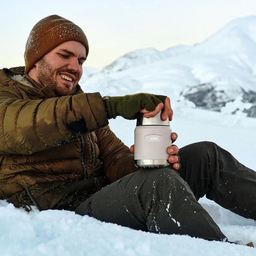 Термос из нерж.стали с ложкой тм THERMOS IS300