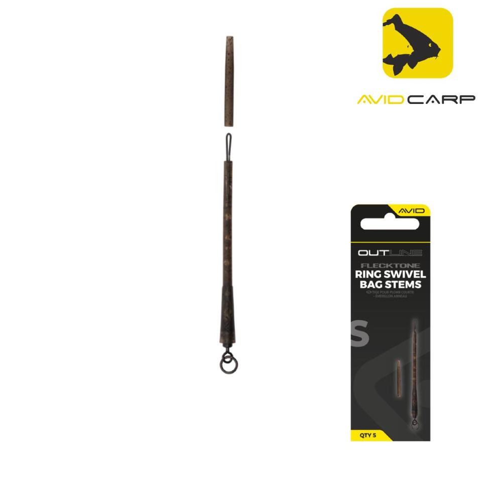 Шток для инлайн-грузила Avid Carp Outline Ring Swivel Short 60 мм