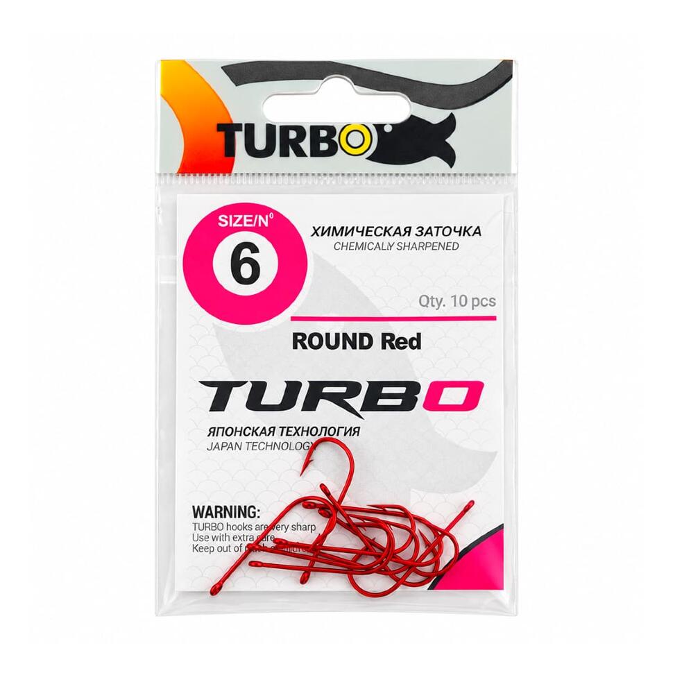 Крючки TURBO ROUND (Red)
