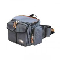 Сумка рыболовная Следопыт Fishing Hip Bag T2, 27х23х17 см, цв. серый