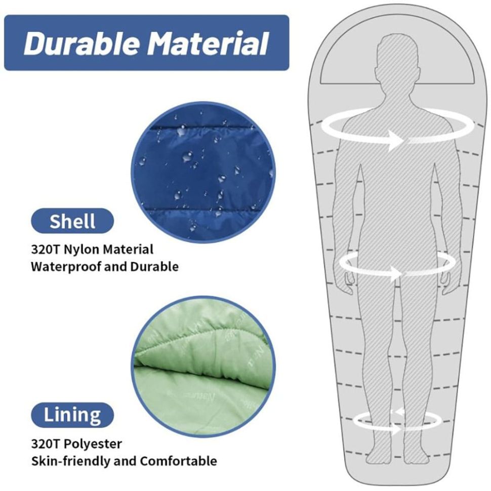 Спальный мешок Naturehike Mummy MJ600 CNK2300SD014