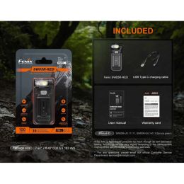 Фонарь-клипса Fenix SW05R-RED 150 Lumens
