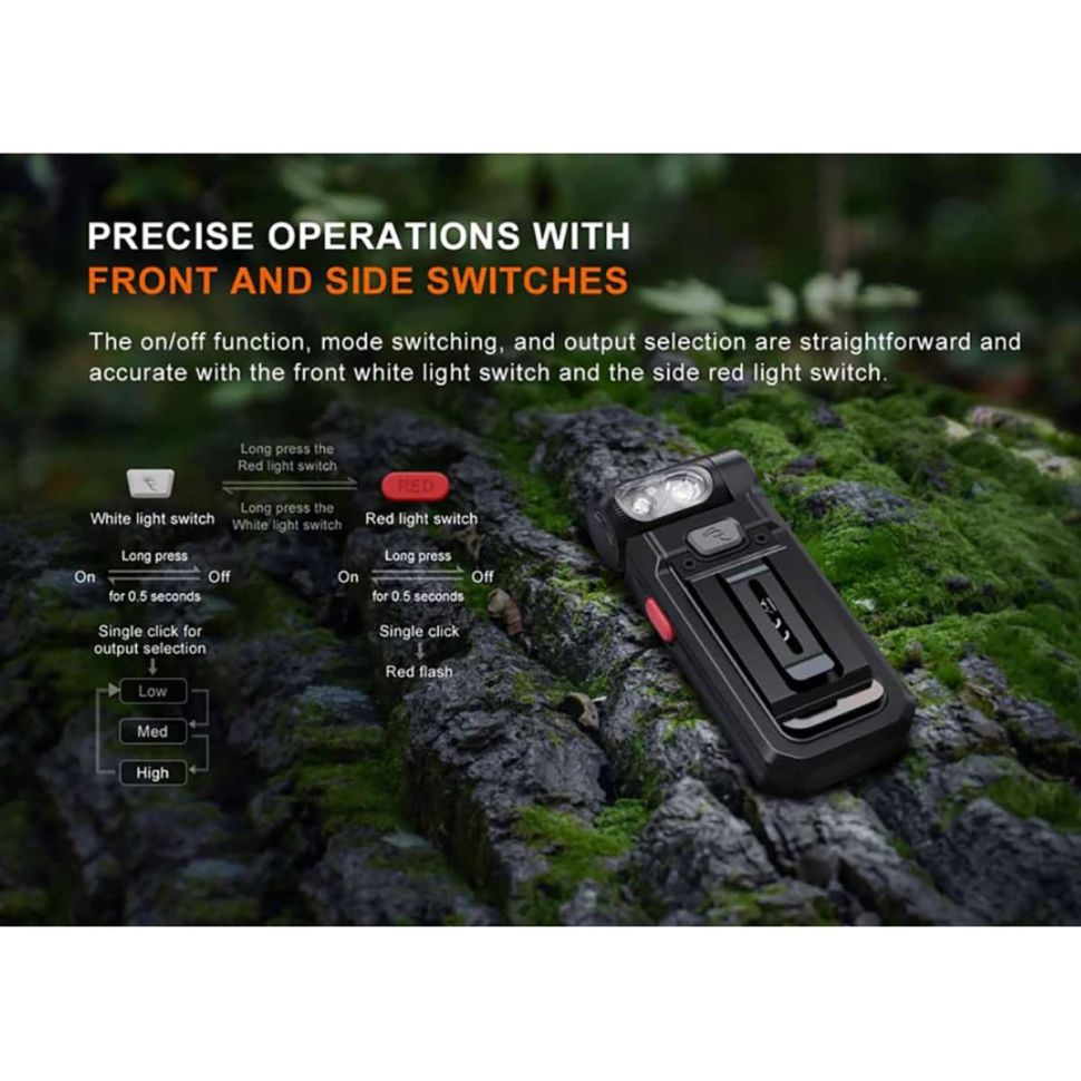 Фонарь-клипса Fenix SW05R-RED 150 Lumens