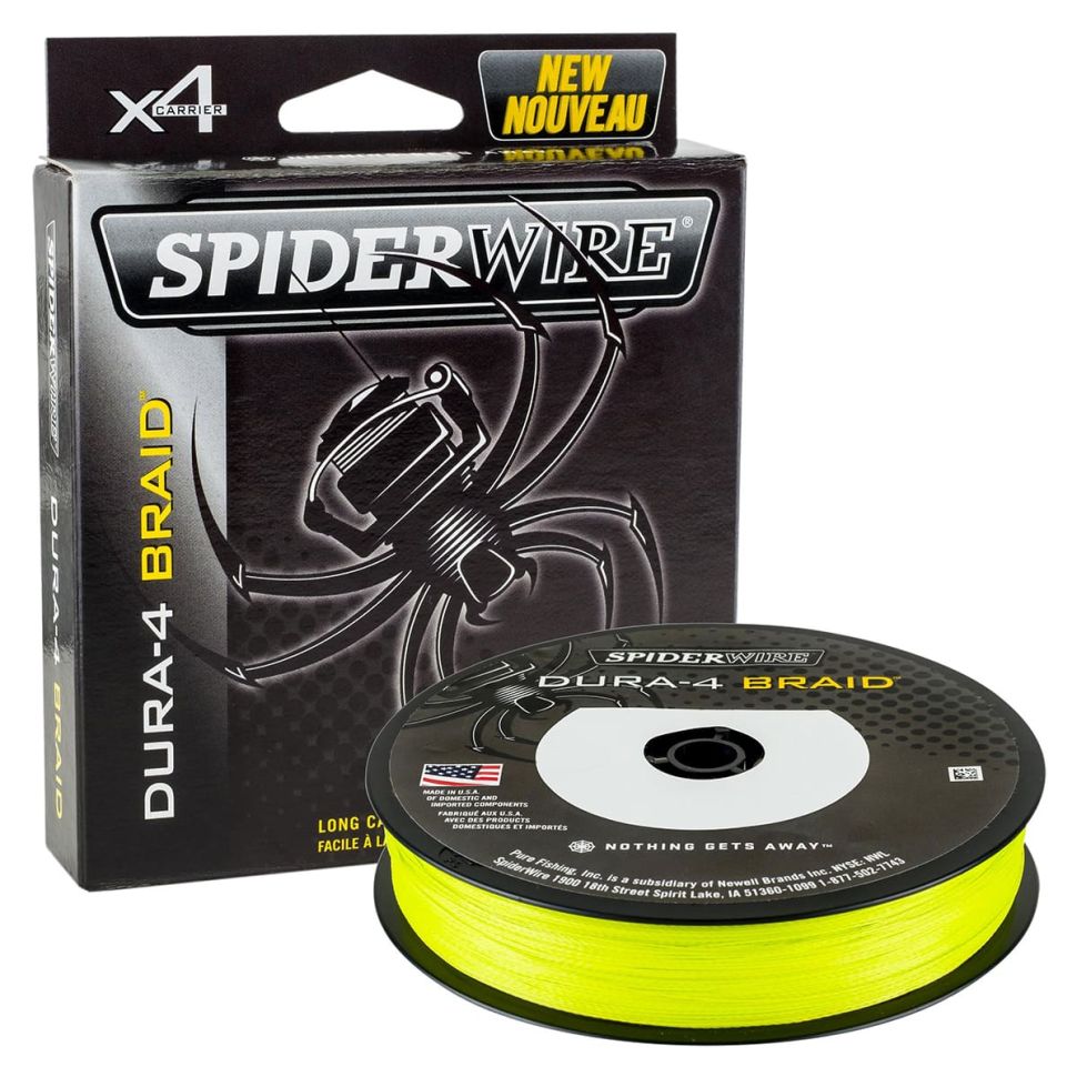 Шнур плетенный Spiderwire Dura 4 Braid 150m Yellow
