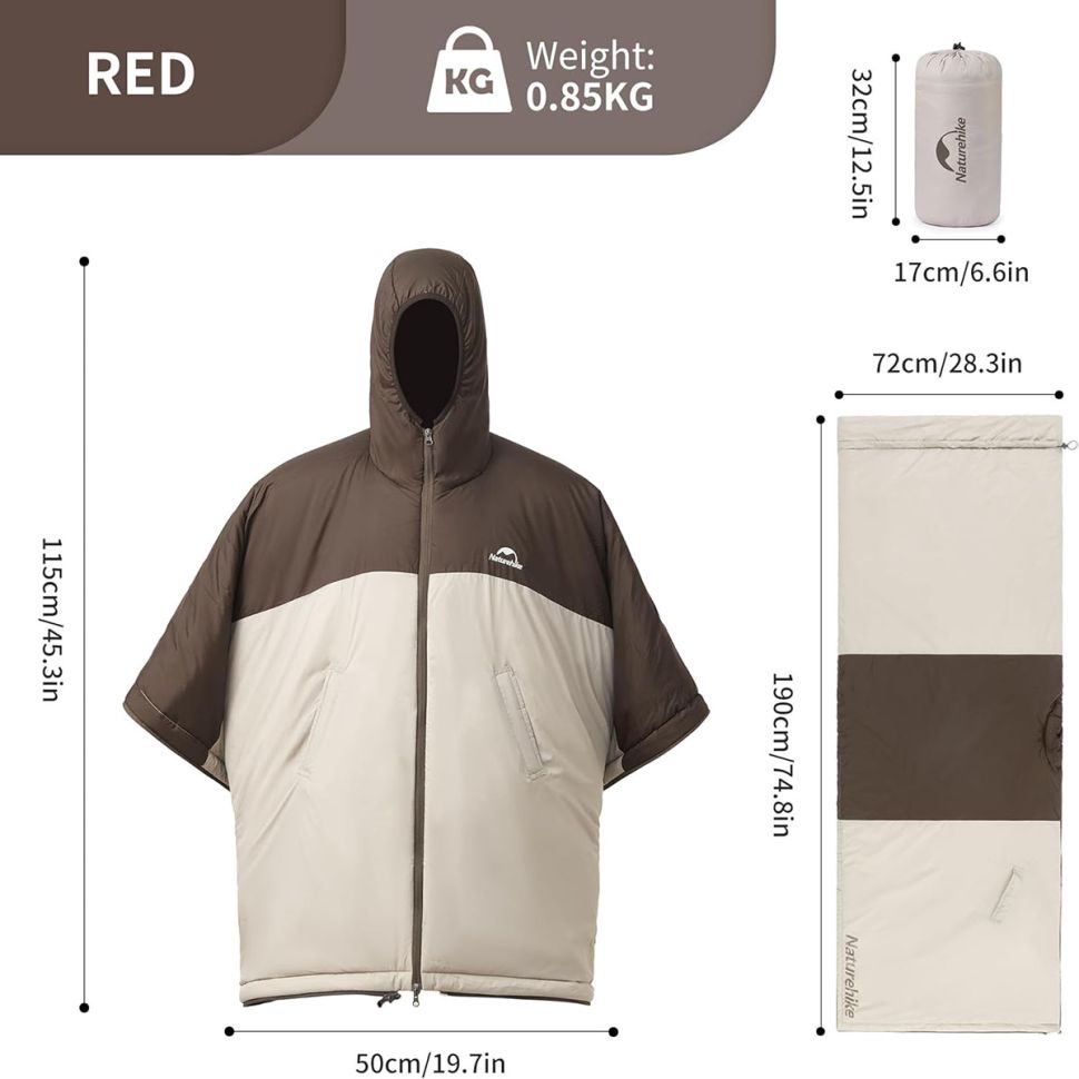 Спальный мешкок-пончо Naturehike Wearable CNK2300SD019