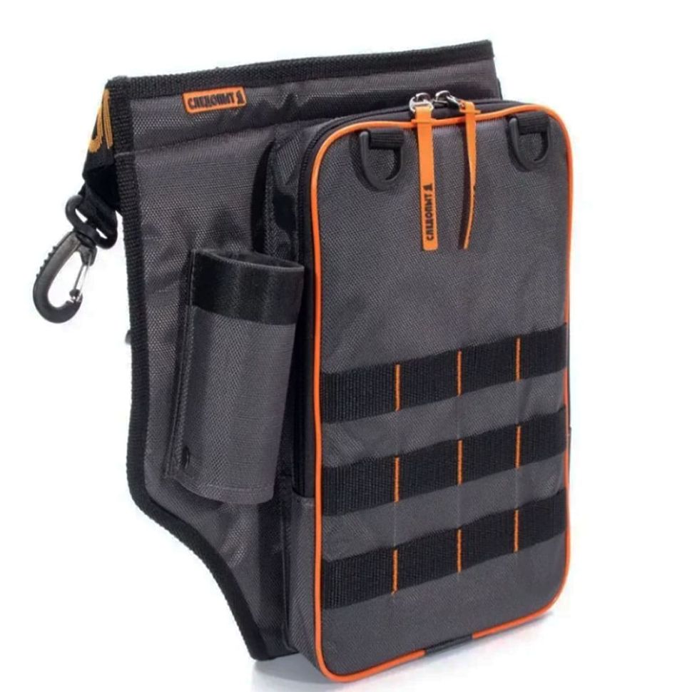 Сумка рыболовная поясная Следопыт Fishing Belt Bag Light 44х35х6 см, цв. серый + 1 коробка LUNO 2