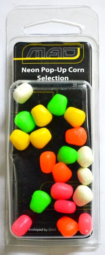 Наживка силикон	MAD NEON  POP-UP CORN SELECTION (20 PCS)