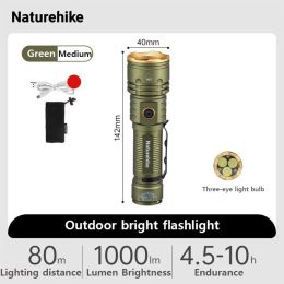 Фонарик Naturehike Outdoor Glare Flashlight CNK2300011 Green