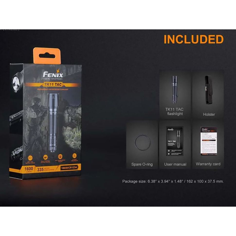 Тактический фонарь Fenix TK11TAC 1600 Lumens