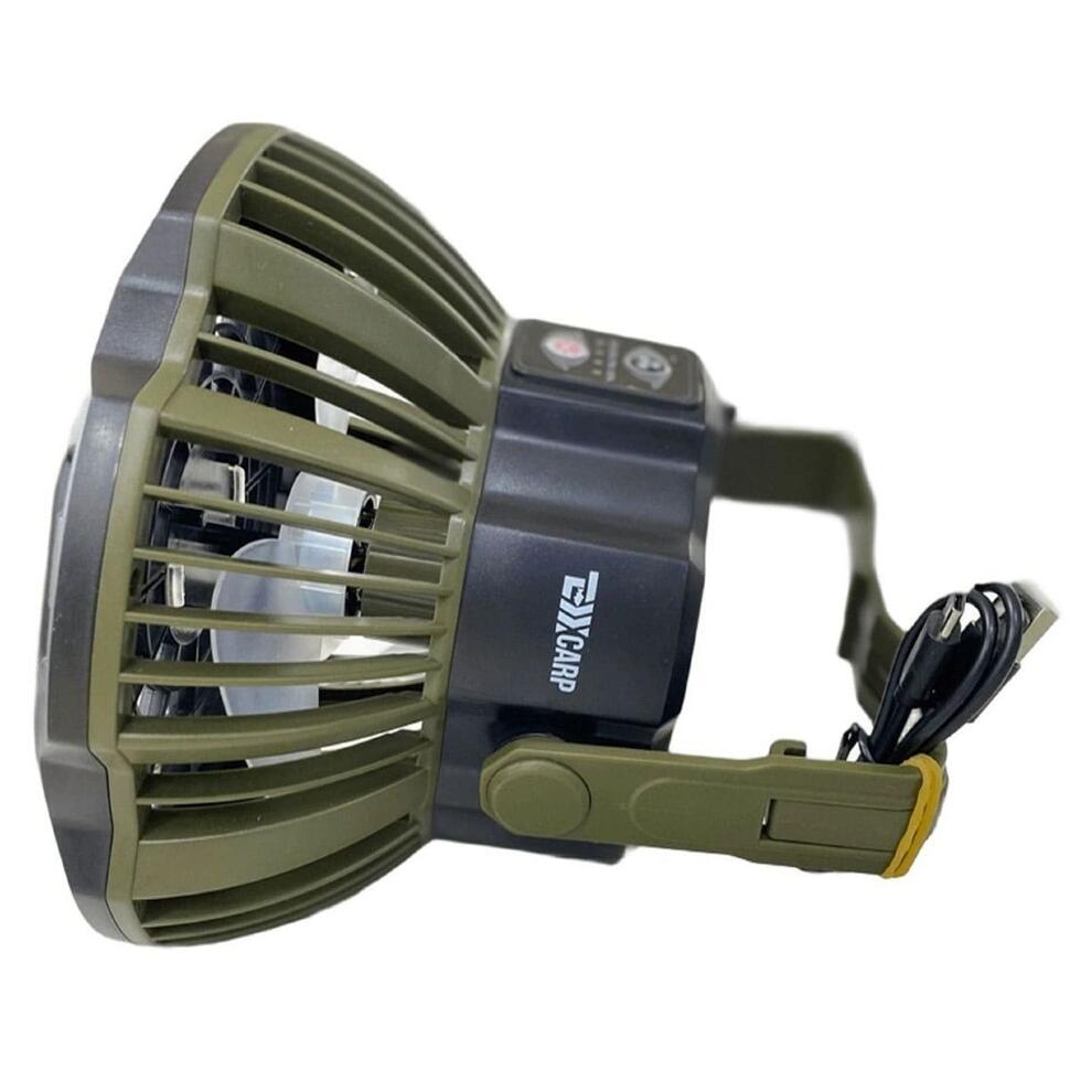 Вентилятор кемпинговый с фонарем TEXX Carp Camping Fan