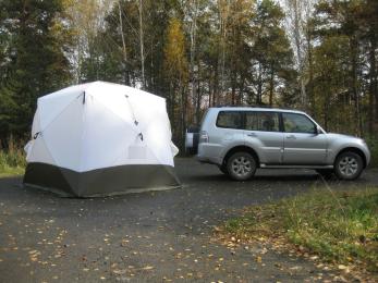 Палатка зимняя Уралзонт Куб 2,5х2,5х2,3 3-х слойная 6-ти местная