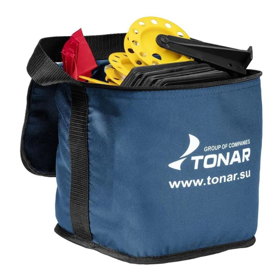 Набор жерлиц на подставке Тонар ЖЗ-04 (d-185мм.катушка d-63мм) 10шт.