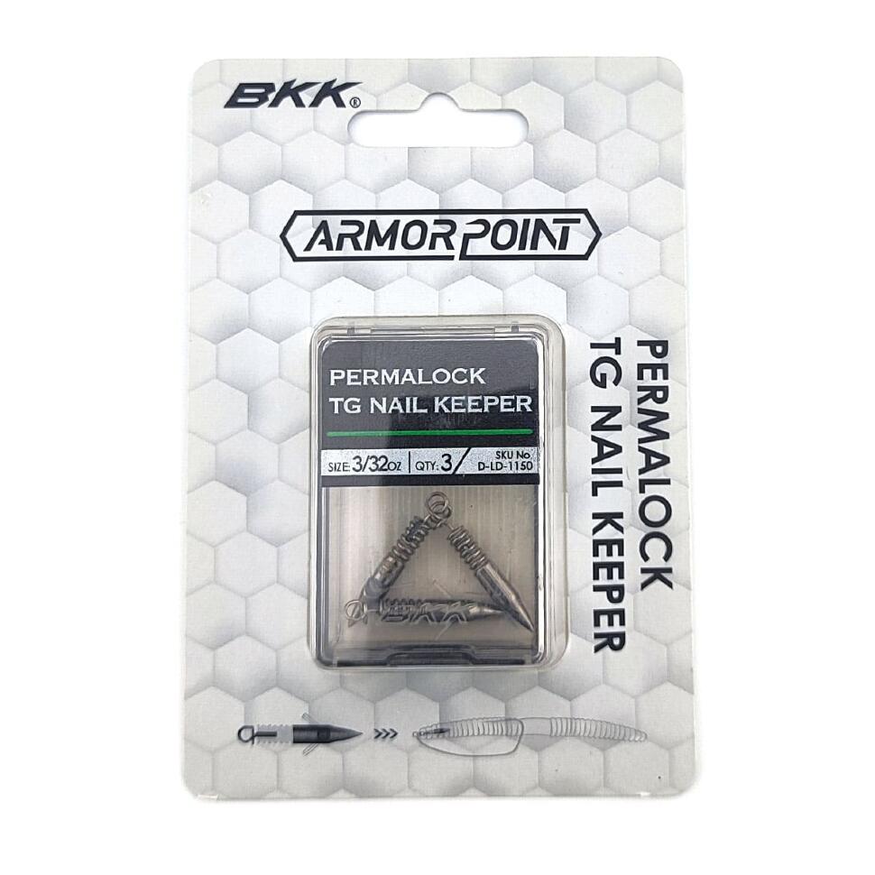 Вольфрамовые грузила-фиксаторы для мягких приманок BKK Permalock TG Nail Keeper
