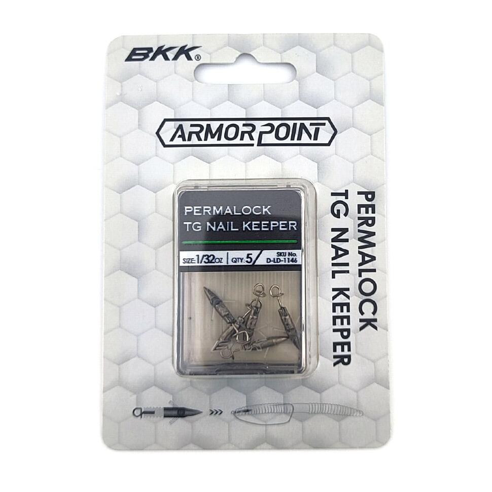 Вольфрамовые грузила-фиксаторы для мягких приманок BKK Permalock TG Nail Keeper