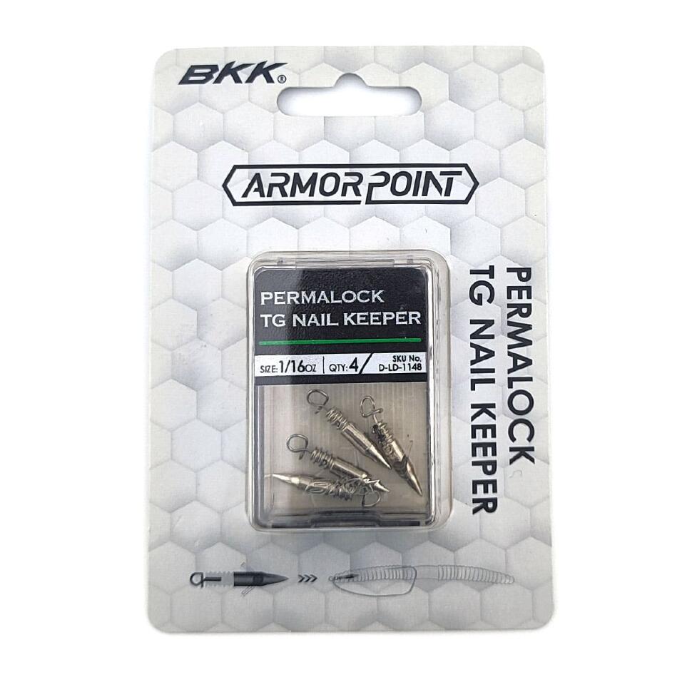 Вольфрамовые грузила-фиксаторы для мягких приманок BKK Permalock TG Nail Keeper