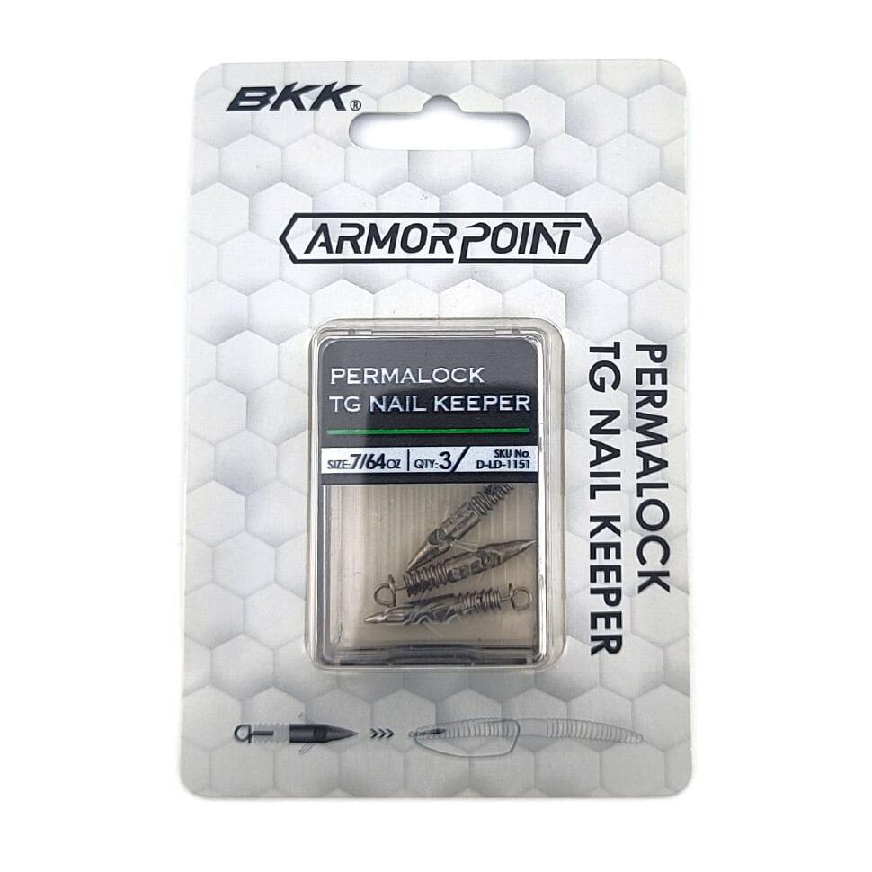 Вольфрамовые грузила-фиксаторы для мягких приманок BKK Permalock TG Nail Keeper