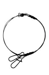 Поводки Savage Gear Titanium Spin Trace 45cm 0.30mm 30lbs Needlesnap / swivel