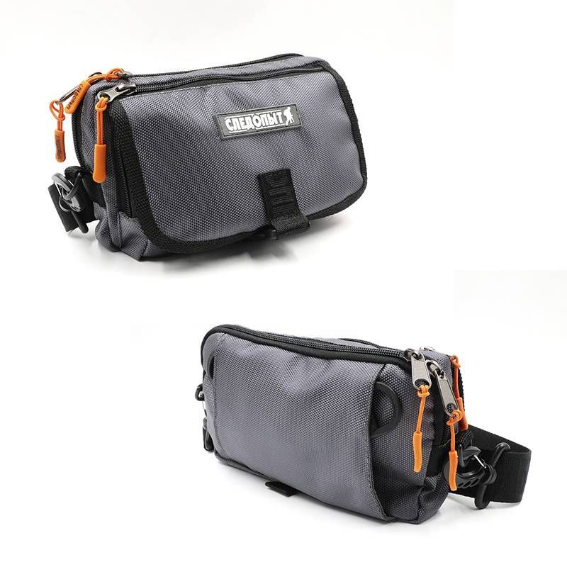 Сумка рыболовная Следопыт Street Fishing MultiLock S-Pouch, 13,5х22х8 см, цв. серый