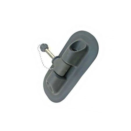 Уключина для лодки 92х208мм, овал, нержавеющая сталь, серая