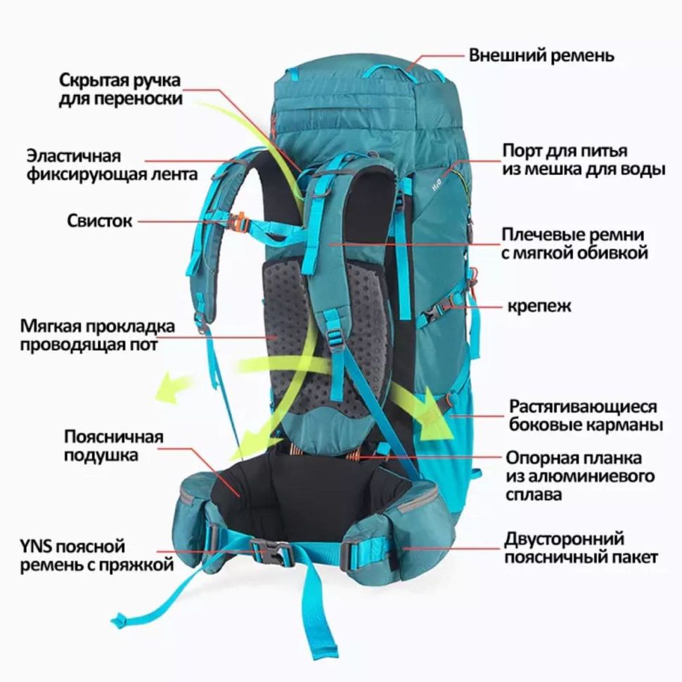 Рюкзак туристический Naturehike NH18Y045-Q Hiking