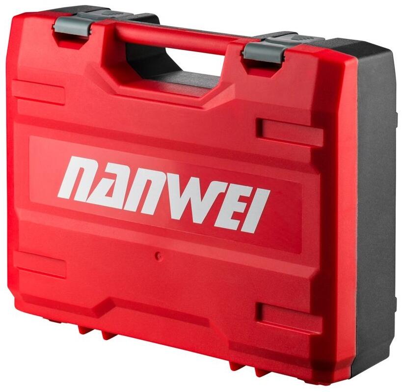Электробур Nanwei 2x6Ah + пластиковый шнек IceCube с удлинителем. Чехол для шуруповерта в подарок