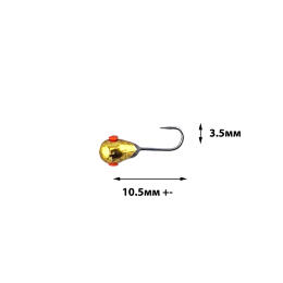 Мормышка порошковый вольфрам (удлиненный крючок)