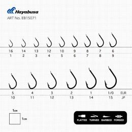 Крючки Hayabusa H.IZU150 Black Nickel