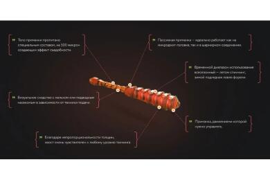 Силиконовая приманка Ojas Bony Leech 55