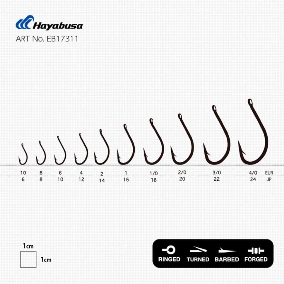 Крючки Hayabusa H.MRS173 Nickel