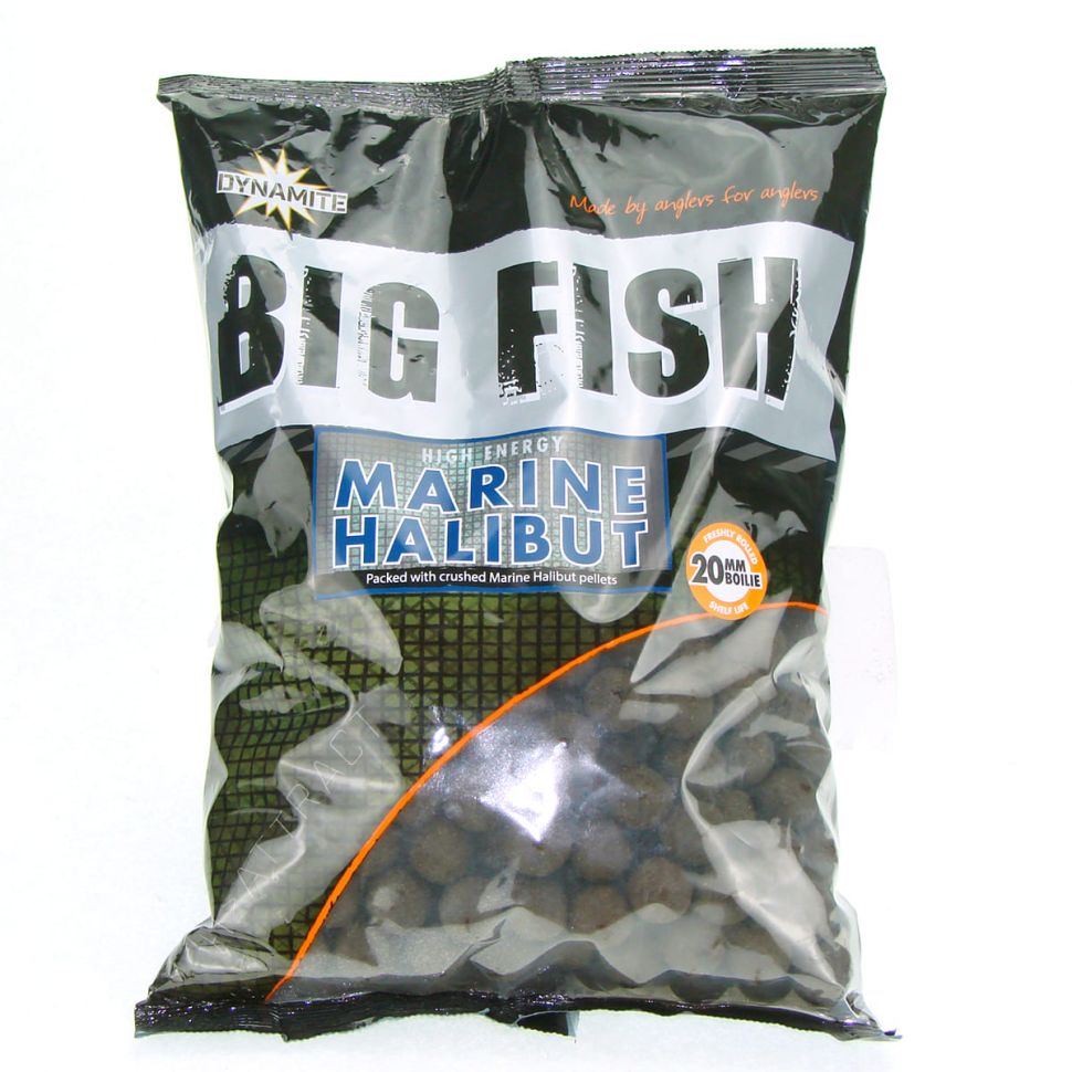 Бойлы тонущие DYNAMITE BAITS Big Fish Marine Halibut 1,8кг.