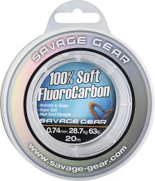 Леска флюорокарбоновая Savage Gear Soft Fluoro Carbon 20m