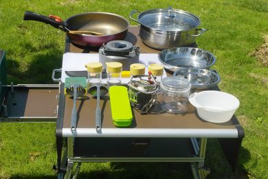 Складная, мобильная, походная, кухня C550C (Полная комплектация)