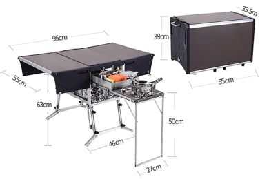 Складная, мобильная, походная, кухня C550C (Полная комплектация)