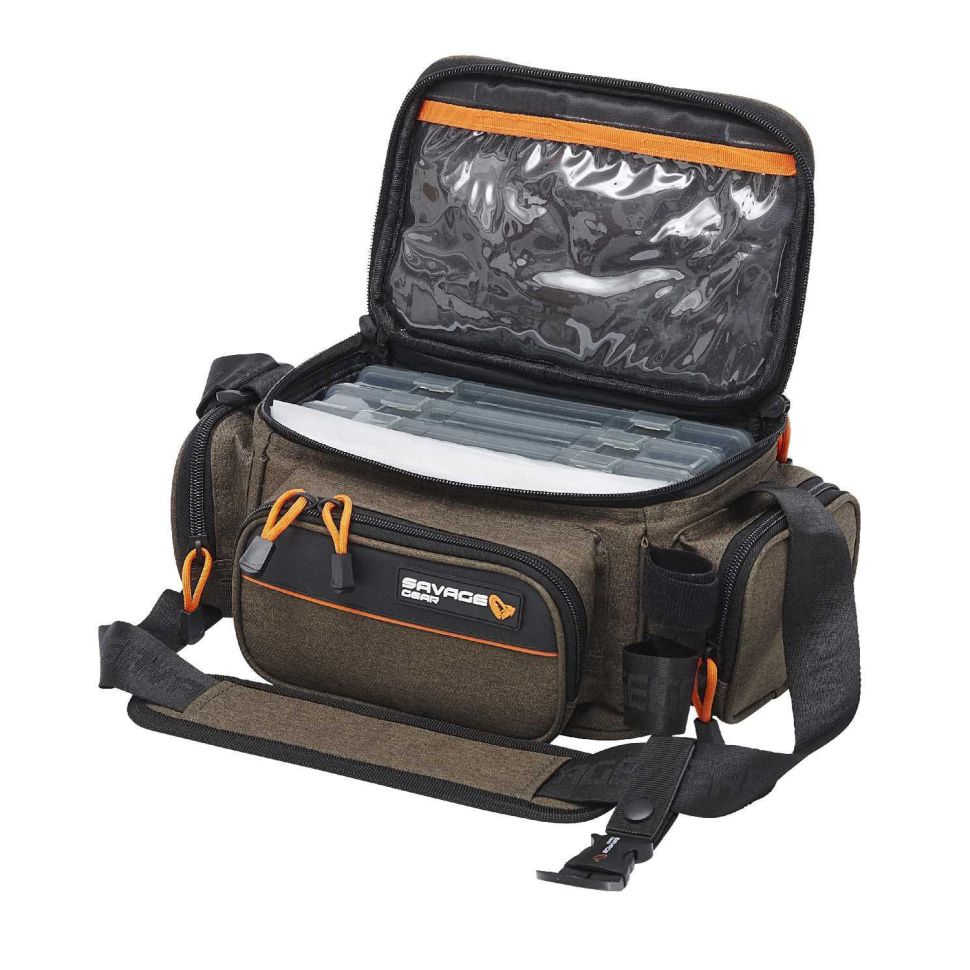 Сумка Savage Gear System Box Bag S 5.5L + 3 коробки и 5 зип-пакетов.