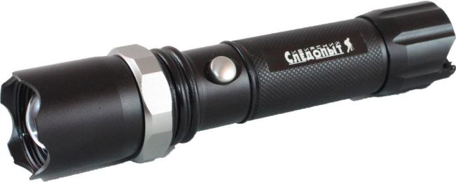 Фонарь ручной СИБИРСКИЙ СЛЕДОПЫТ-Профи, 1L, zoom, аккум. 220В+12В, 3хААА (370 лм)