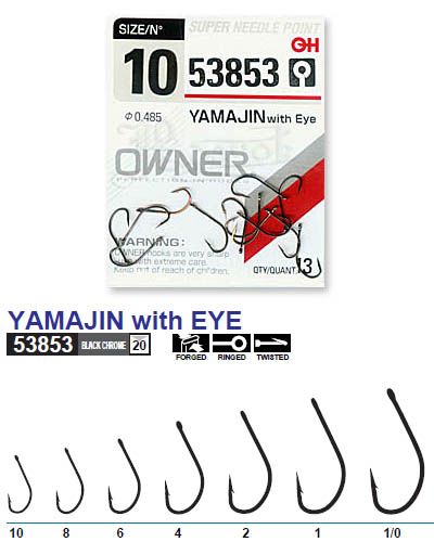 Крючок Owner 53853 Yamajin with Eye
